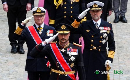 Europe's royalty pay respects to King Harald V in Norway