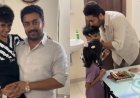 Fans think it's the cutest as Suriya attends his little fan's birthday, showers her with love. Watch
