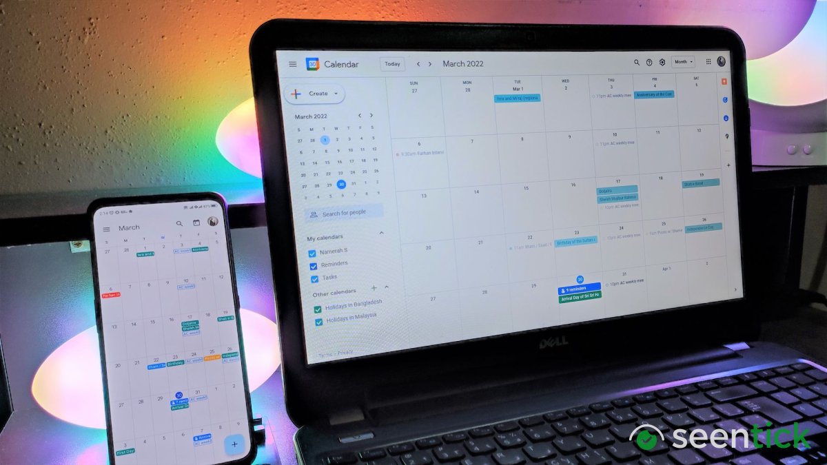Google Calendar now shows three time zones at once