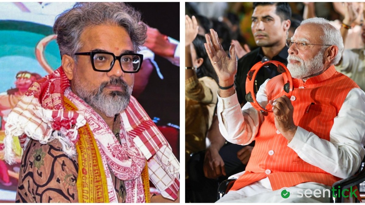 Hanuman Ansh director Vishal Chaturvedi greets PM Narendra Modi, sings at Bhajan clubbing programme. Watch