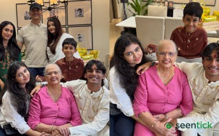Inside Aishwarya Rai Bachchan's Raksha Bandhan celebration with brother Aditya, Aaradhya and family; see rare photos