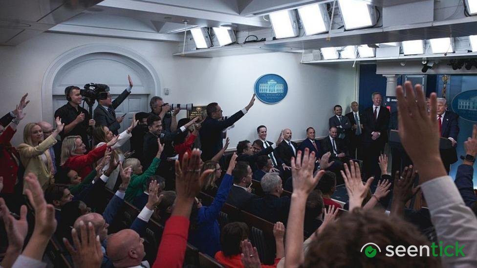 Journalists denied White House access after Trump banned some media outlets