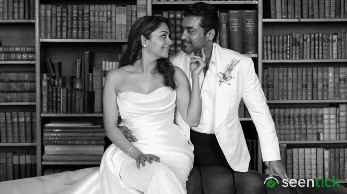 Jyotika, Suriya can't take eyes off each other in inside pics from vow renewal at Scottish castle on 20th anniversary