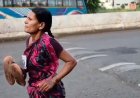 Mum's viral barefoot race sparks debate over India's education crisis