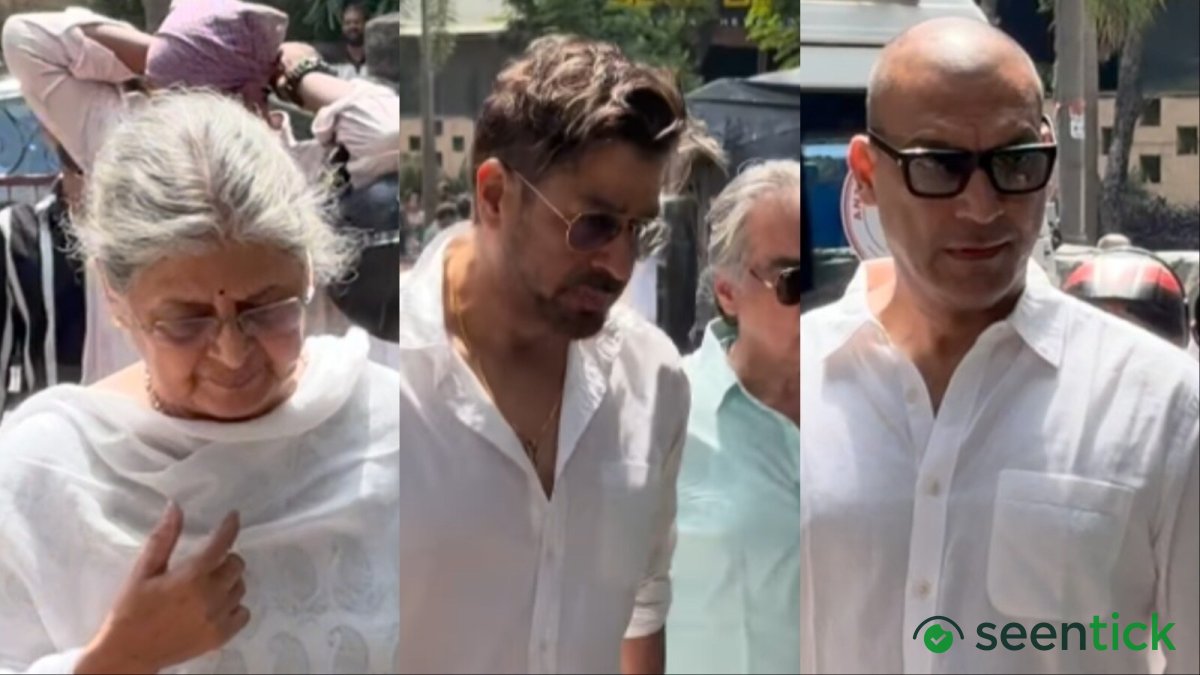 Mushtaq Khan funeral: Rajat Bedi, Manish Wadhwa, Sulabha Arya and others pay last respects