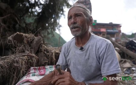 'Nothing but mud and silt' - the village swept away by deadly floods in Nepal