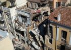 One dead and five missing after explosion destroys building close to Acropolis in Athens