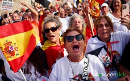 Protests in Spain over government's handling of Ceuta migrant crisis