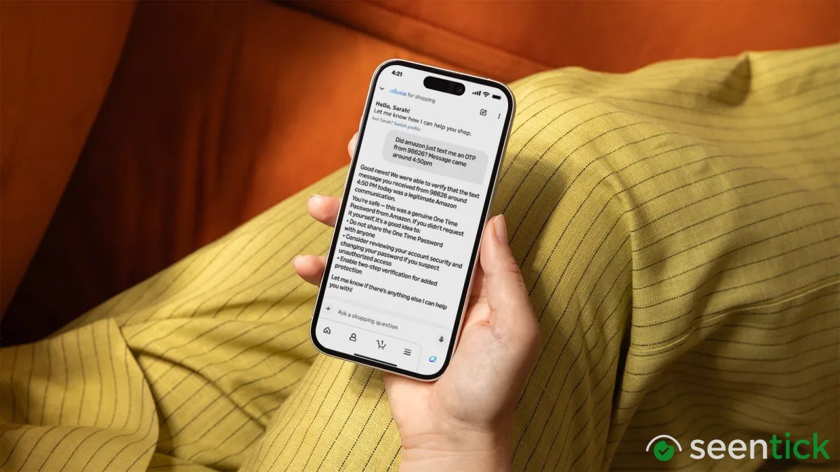 PSA: Amazon’s shopping AI can now tell you if that message is a scam