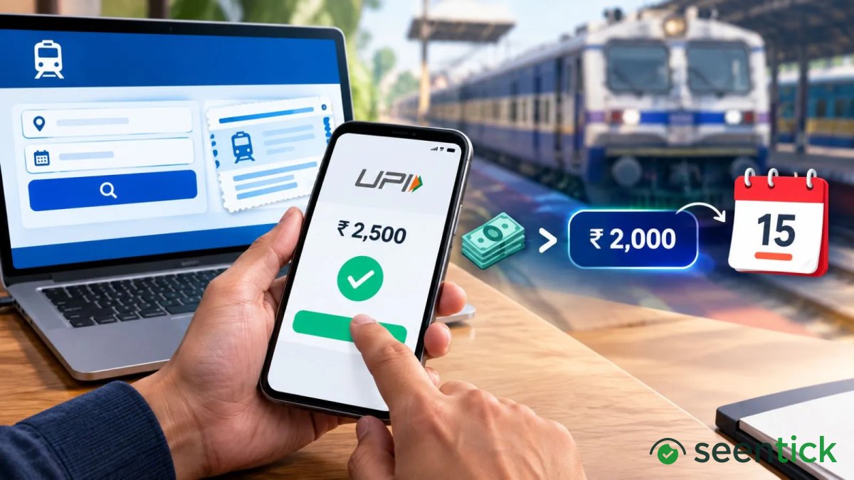 Railway ticket booking: What happens when you pay more than Rs 2,000 via UPI from October 15?