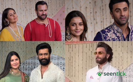 Ranveer Singh arrives solo; Katrina Kaif-Vicky Kaushal, Alia-Ranbir attend Ambani's Ganesh Chaturthi celebration