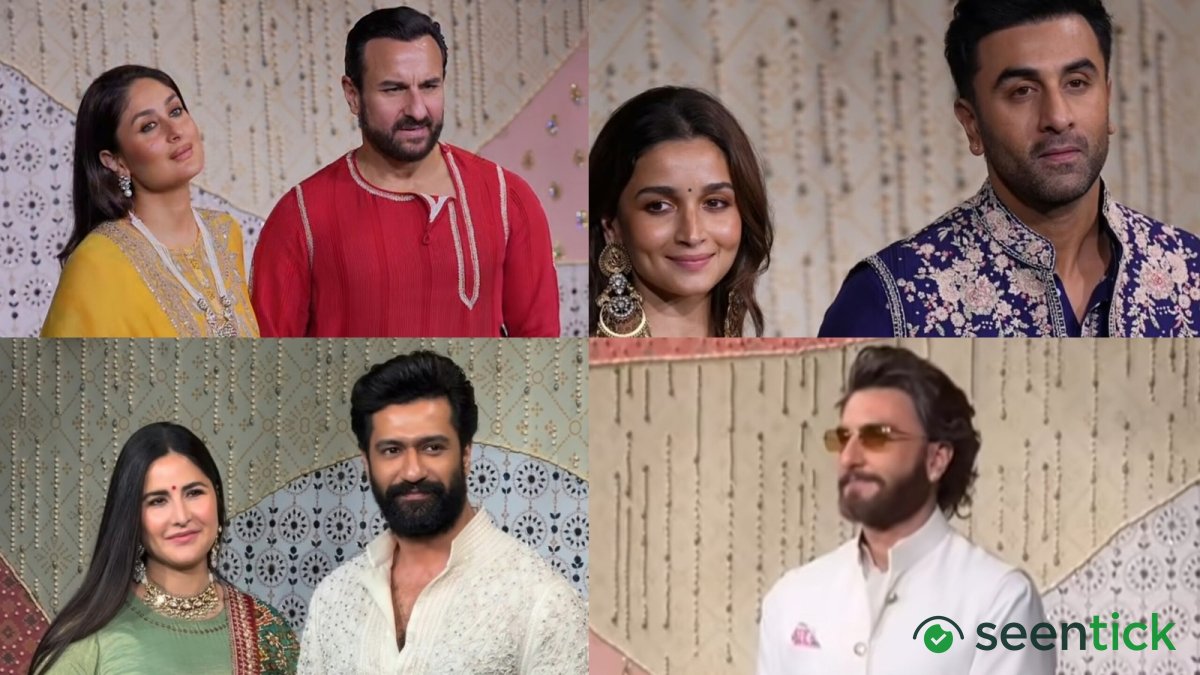 Ranveer Singh arrives solo; Katrina Kaif-Vicky Kaushal, Alia-Ranbir attend Ambani's Ganesh Chaturthi celebration
