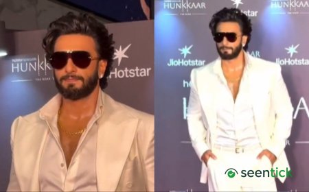 Ranveer Singh makes first public appearance after 2nd baby’s birth at Hunkkaar premiere; fans call him ‘handsome dad’