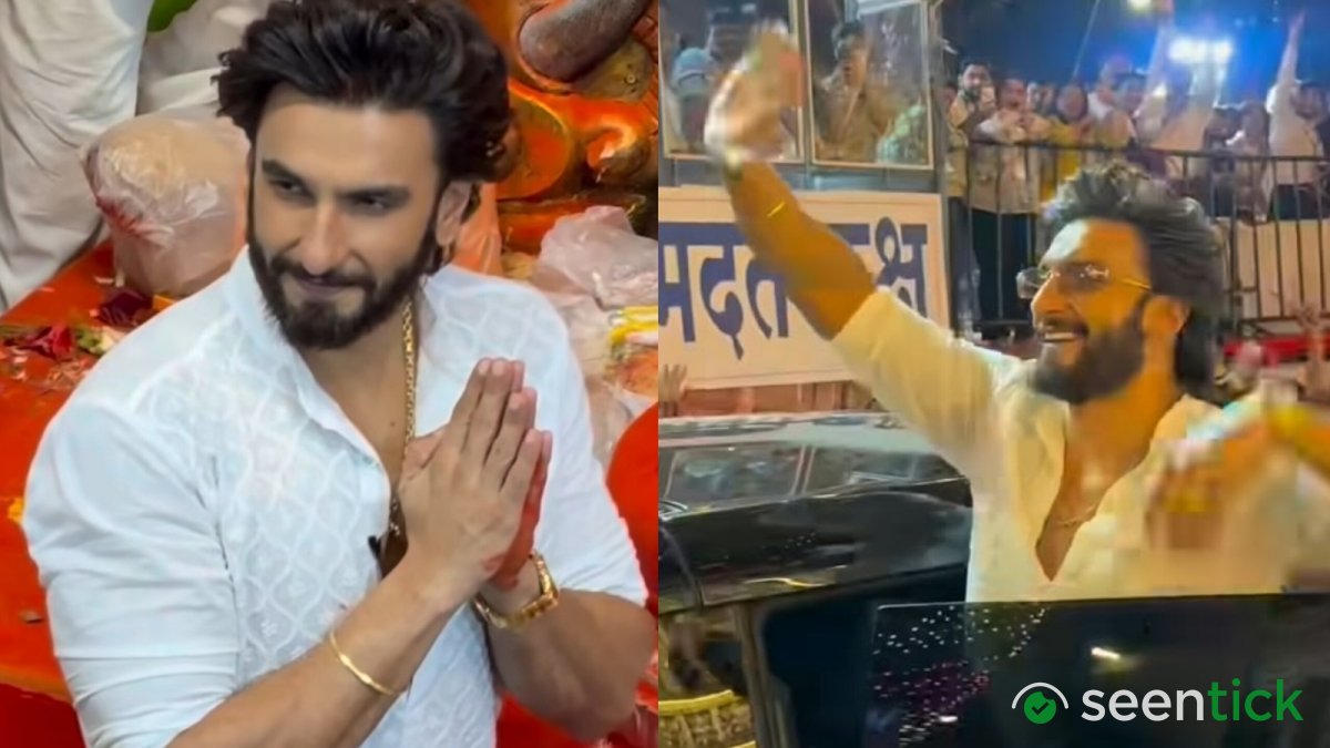 Ranveer Singh seeks Lord Ganesha's blessings at Lalbaugcha Raja ahead of his 2nd child's arrival, shakes hands with fans