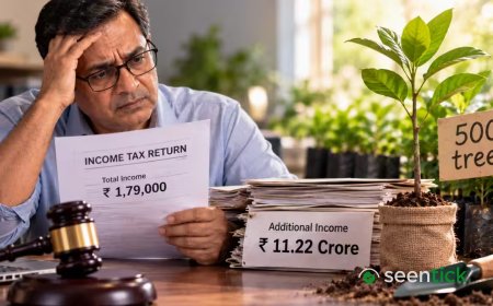 Rs 1.79 lakh ITR, Rs 11.22 crore tax addition; ITAT gives chance if he plants 500 trees