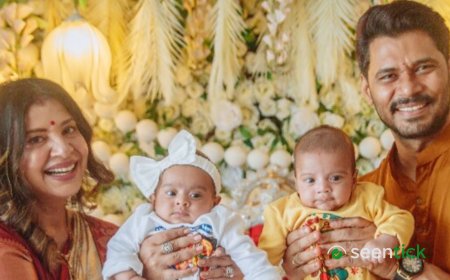 Sambhavna Seth and Avinash Dwivedi reveal their ‘little angels’ Dhwajah and Yugaarth's faces on Ganesh Chaturthi