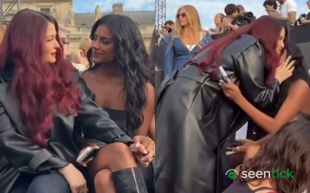 Simone Ashley on reuniting with Aishwarya Rai at Paris Fashion Week: 'It's the moments we have backstage'