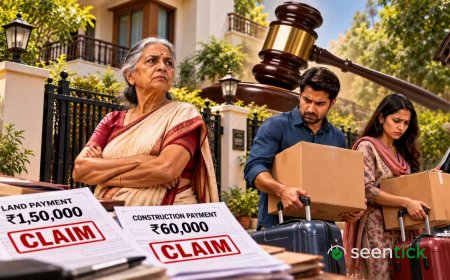 Son claims share in mother's house, cites Rs 2.1 lakh given; couple ordered to vacate