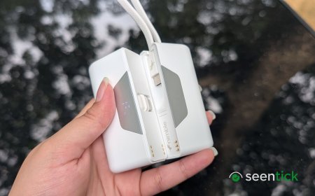 The Nimble SHAREPOWER power bank splits a 10,000mAh battery in half so you can share it with others