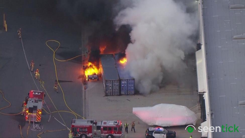 Three dead after LA news helicopter crashes while covering deadly bus collision