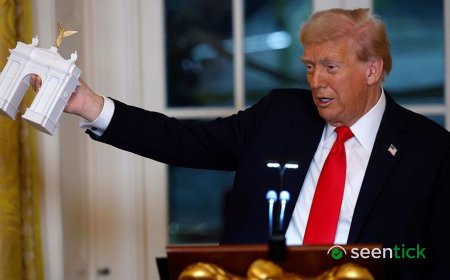 Trump says his planned triumphal arch will double as a military complex to store ammunition