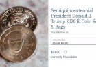 Trump’s face debuts on US currency, $1 coins run ‘out of stock’ within hours