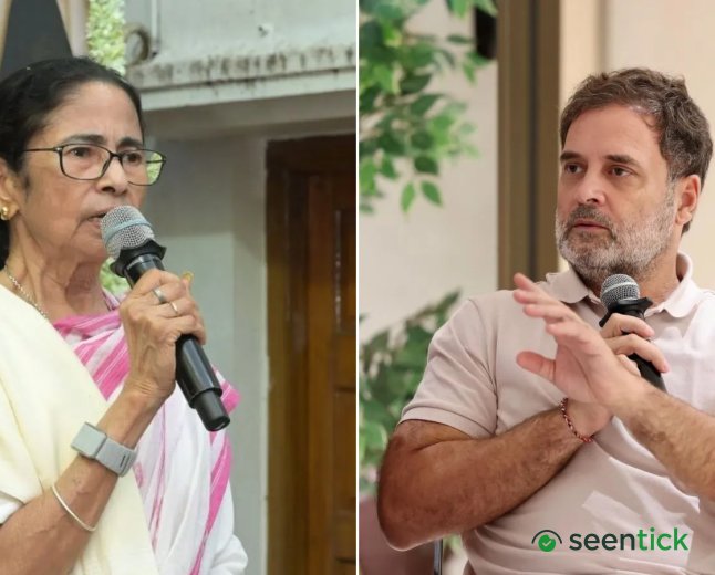 ‘Vote theft. Party theft’: Rahul Gandhi backs Mamata Banerjee after TMC symbol freeze