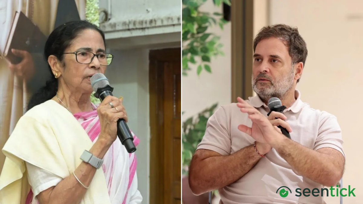 ‘Vote theft. Party theft’: Rahul Gandhi backs Mamata Banerjee after TMC symbol freeze