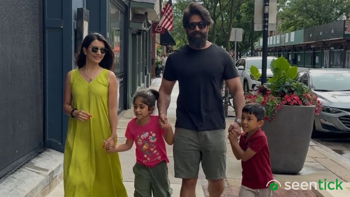 Yash holidays with Radhika Pandit and kids, leaving behind Toxic's box-office disappointment. See pics