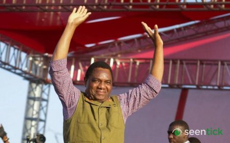 Zambia's president to be sworn in for second term while opponent detained
