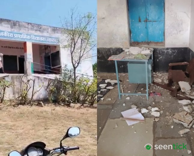 3 children suffer head injuries as ceiling collapses at government school in Udaipur