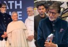 Amitabh Bachchan, 83, is out and about at Mumbai event days after knee injury from fall on KBC set; fans in awe