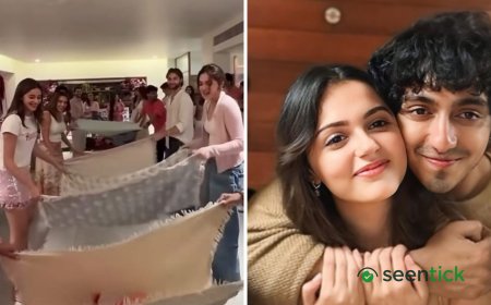 Aneet Padda joins Ahaan Panday and Ananya Panday for a fun game at Alanna Panday's baby shower, internet gushes: 'They are so domestic'. Watch