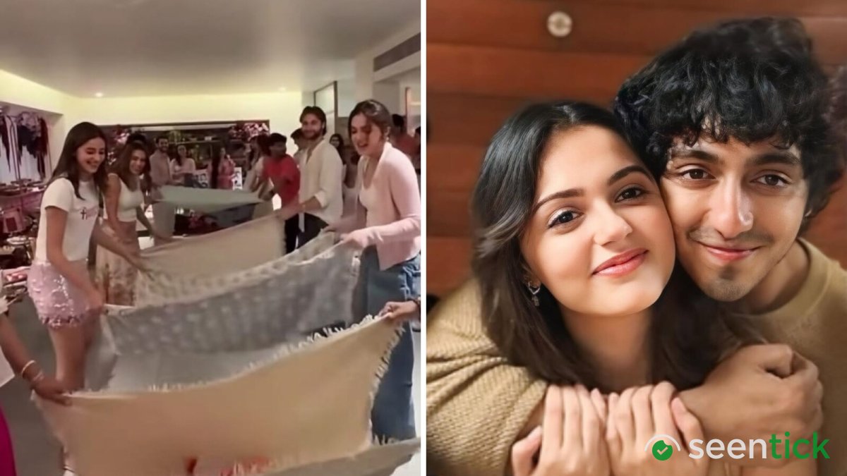 Aneet Padda joins Ahaan Panday and Ananya Panday for a fun game at Alanna Panday's baby shower, internet gushes: 'They are so domestic'. Watch
