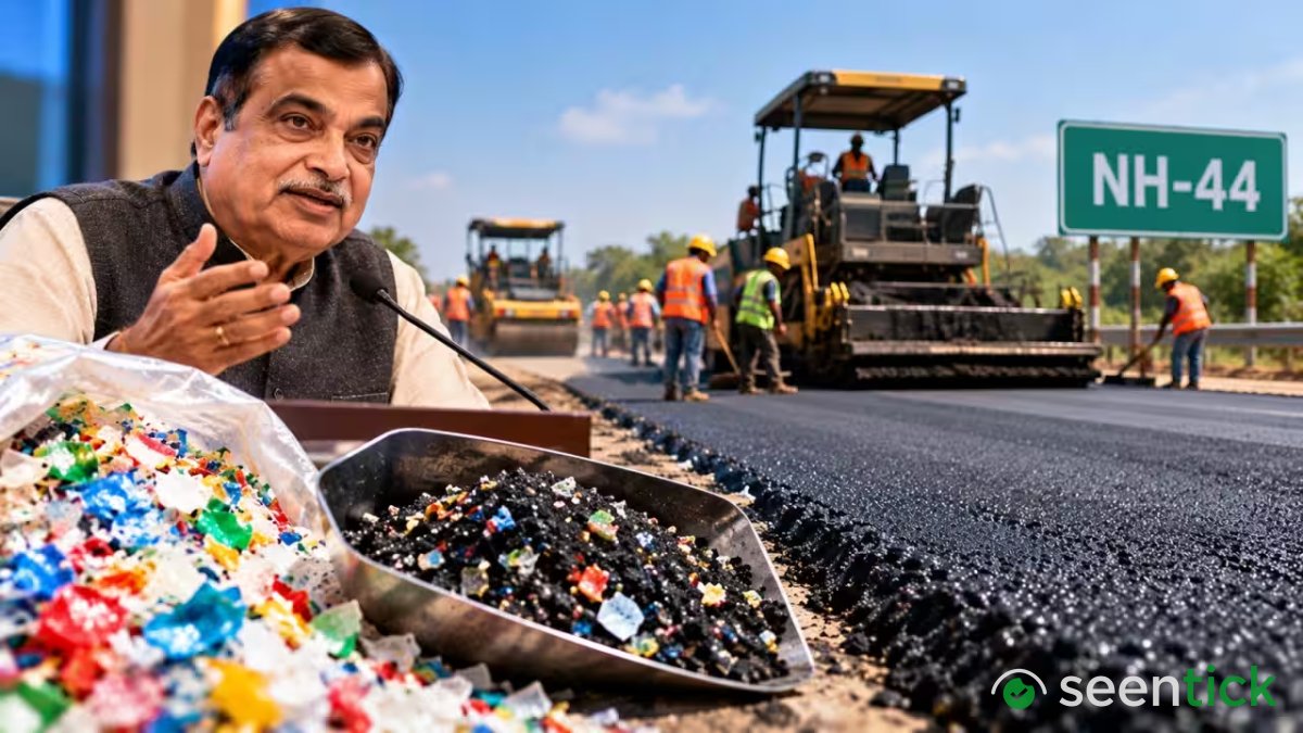 Gadkari backs IIT tech; waste plastic used in bitumen for national highway for first time