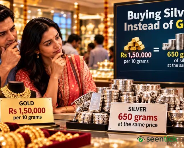 Gold's Rs 1.5 lakh price drives buyers to silver who get 650g silver at same price