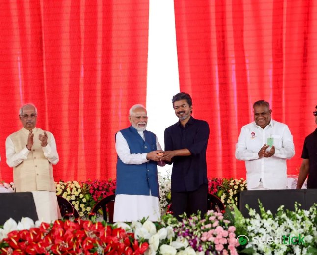 'Governments kept changing, my resolve to help Tamil Nadu unbroken': PM Modi shares dais with Vijay