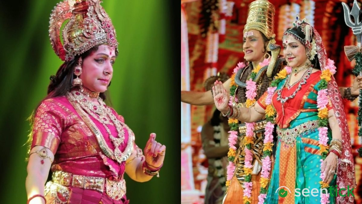Hema Malini, 77, performs as Goddess Durga during Navratri celebration in Hyderabad; fans love her 'divine' performance. Watch