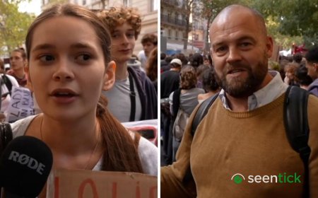 'If we don't scream, they won't listen to us': Student protesters speak to BBC in Paris