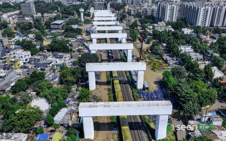 India's first bullet train project clears major construction challenge on Delhi-Mumbai rail route in Vadodara