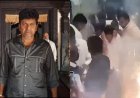 Kannada star Shiva Rajkumar narrowly misses getting burnt by fireworks at Chitradurga; continues to promote Bail despite mishap