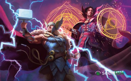 MTG Marvel Darkhold Destiny has a wild pitch featuring the supernatural and teamups with a "pantheon of gods"