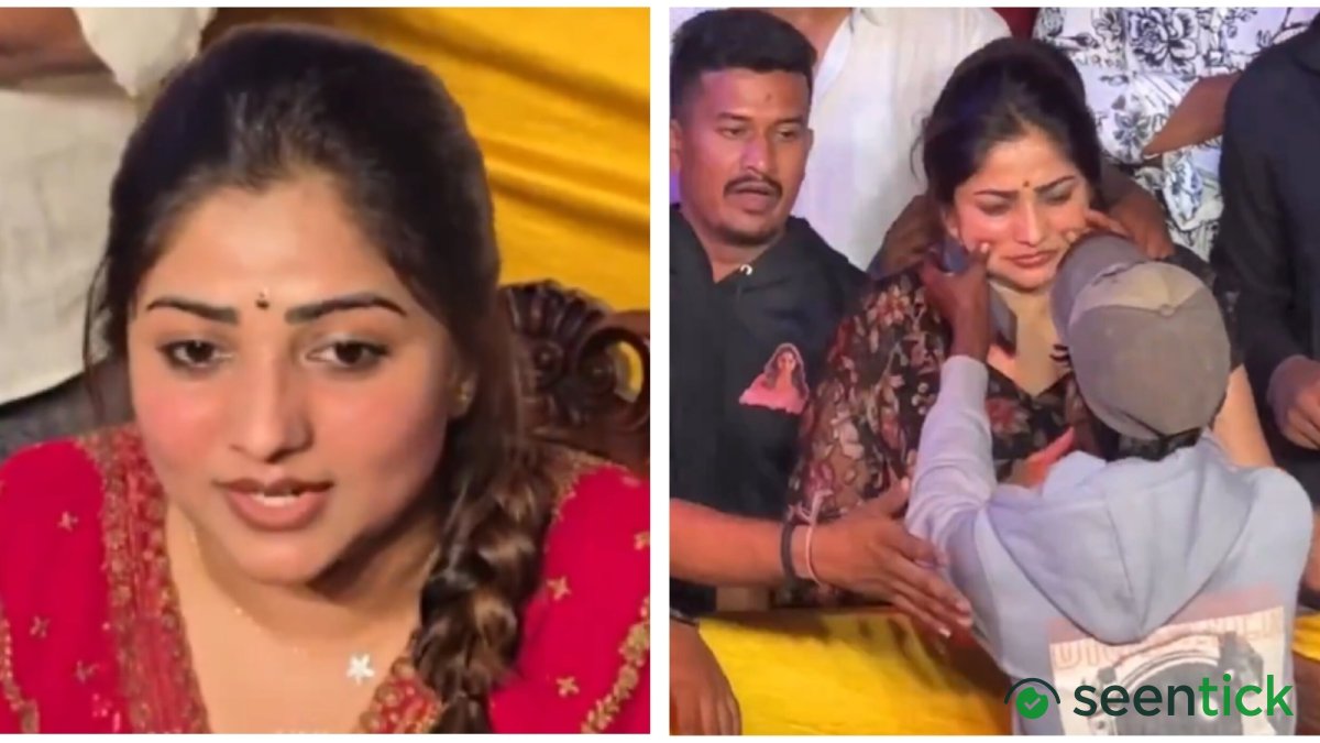 Rachita Ram taken aback as fan pulls her cheek after clicking selfie, internet says actor handled it well but fans must respect boundaries