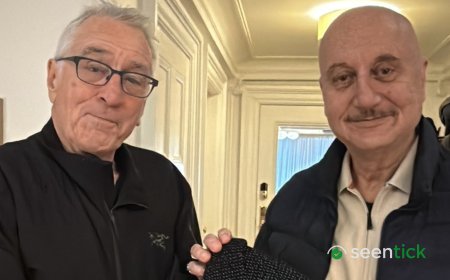Robert De Niro and partner Tiffany host Anupam Kher for lunch in the US, gift him a cap: 'Fortunate to call you my friend'