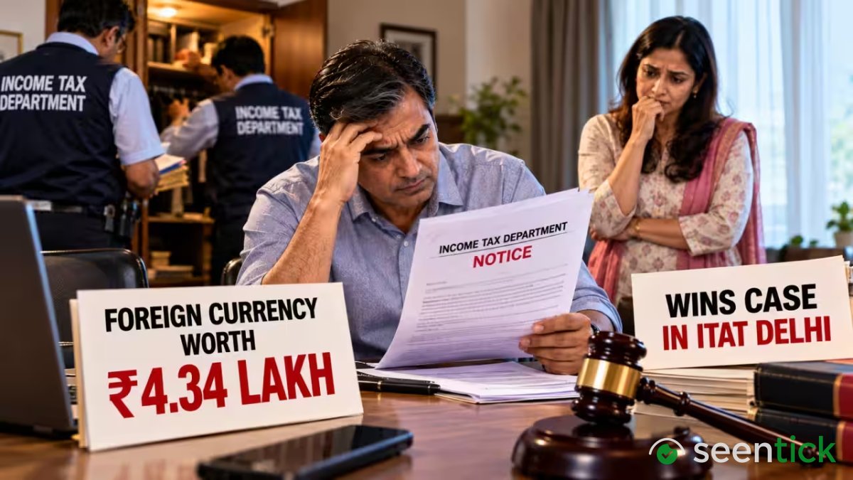 Tax raid finds Rs 4.34 lakh forex; man wins ITAT case with sister-in-law's help