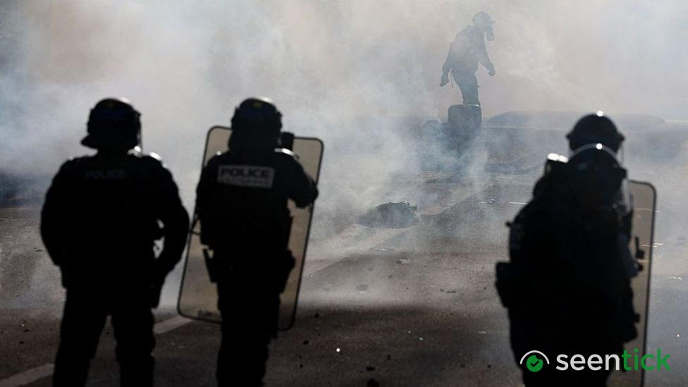 Teenager's hand blown off during confrontation between France school protesters and police